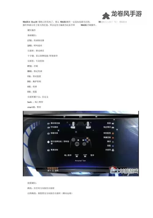掌握技巧：NBA2K14单手持球完美操作指南图1