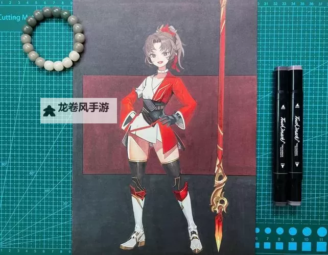 云缨用自己的枪躁自己：勇气与信念的坚守图1