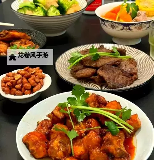 媛媛和老赵在厨房做出美味佳肴的温馨时光图1
