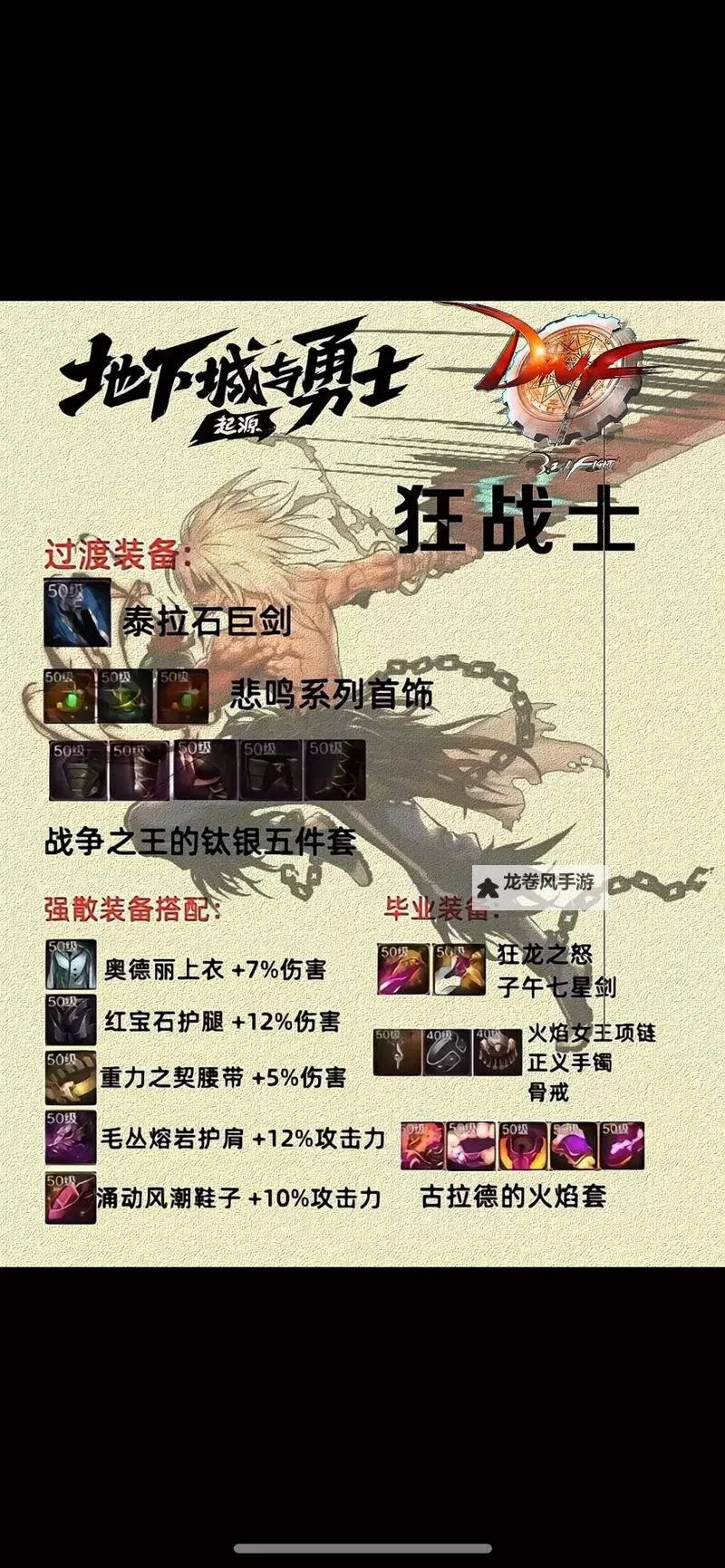 《地下城与勇士手游(DNF手游)》全职业毕业装备推荐图2